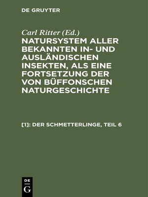 cover image of Der Schmetterlinge, Teil 6